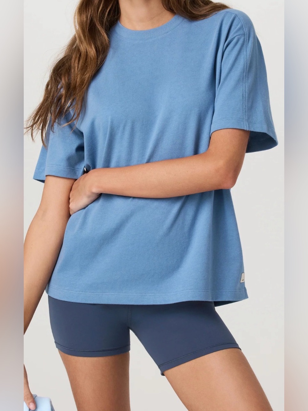 Vuori Short Sleeve Heavyweight Oversized Cotton Tee Light French Blue SZ. L EUC